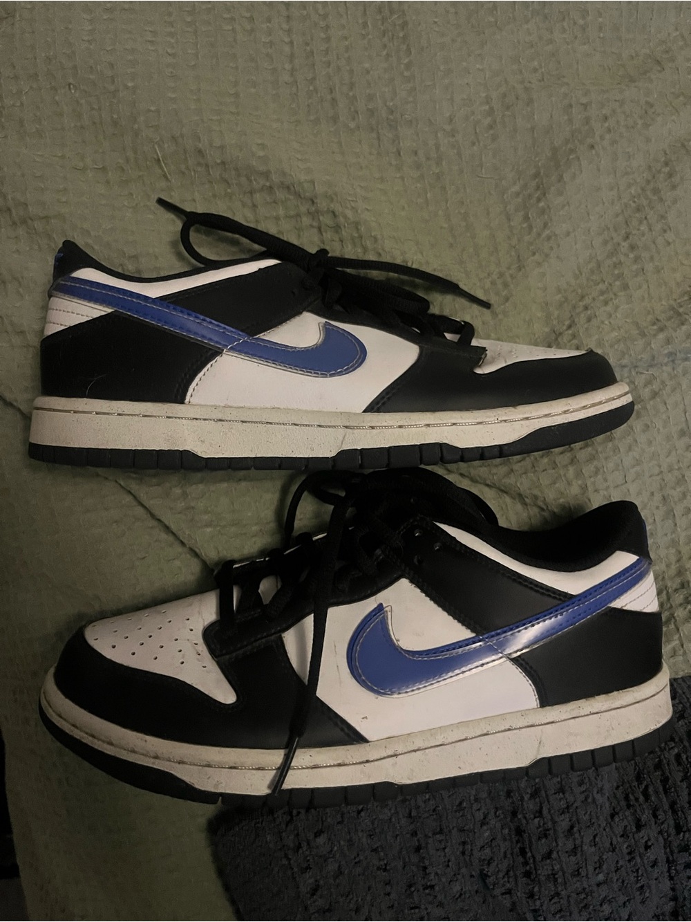 Nike Women’s Low-Top Sneakers — White, Black & Blue